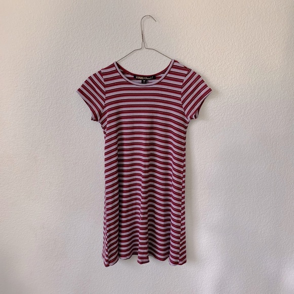 Striped T-Shirt Dress - Picture 1 of 3